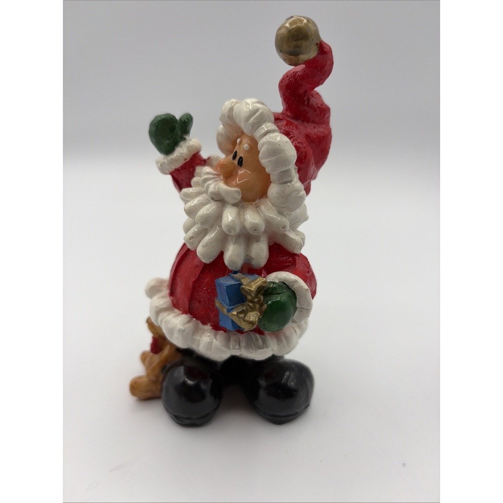 Vtg K's Collection Clay Santa Clause Figurine 5.25"